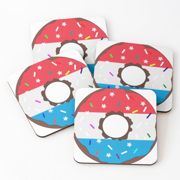 Item preview, Luxembourg Flag Donut – Colorful Sprinkles Country Pride designed and sold by TheIconSmith.