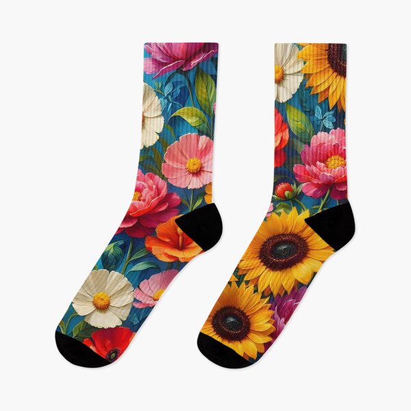Item preview, Vibrant Multicolor Summer Flowers designed and sold by Sybille-Yates.