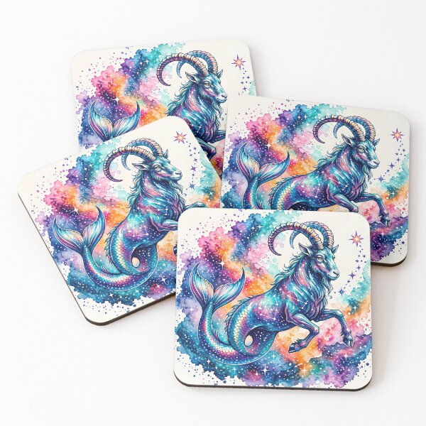 Item preview, Cosmic Capricorn Sea-Goat Zodiac Art designed and sold by Clavivs.