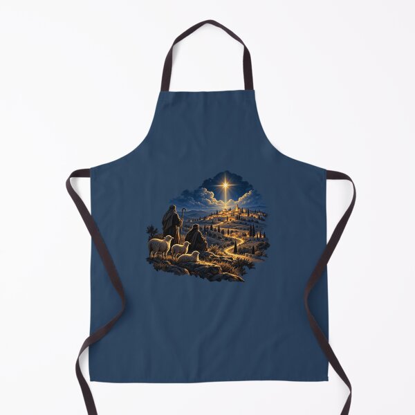 Item preview, Road to Bethlehem – Christian Christmas Star and Shepherds designed and sold by astersgraphics.