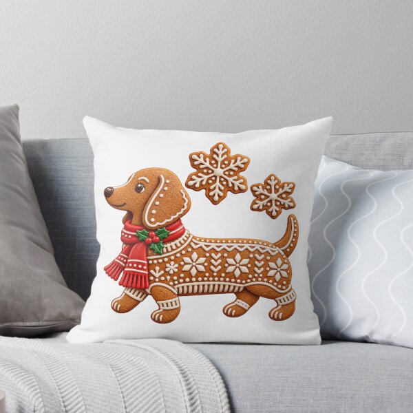 Item preview, Gingerbread Dachshund Christmas Cookie Dog Art designed and sold by TeNovaStudio.