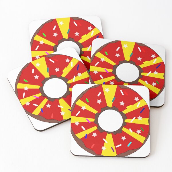 Item preview, Donut con la bandera de Macedonia – Chispas de colores que simbolizan el orgullo nacional designed and sold by TheIconSmith.