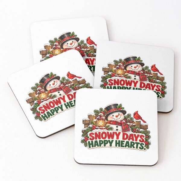 Item preview, Cute Christmas Snowman – Snowy Days Happy Hearts Winter Design designed and sold by SVALANART.