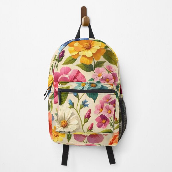 Item preview, Vibrant Multicolor Summer Flowers designed and sold by Sybille-Yates.