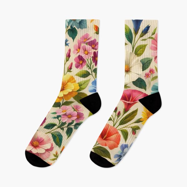 Item preview, Vibrant Multicolor Summer Flowers designed and sold by Sybille-Yates.
