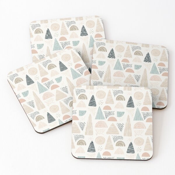 Item preview, Boho Scandinavian Geometric Shapes Pattern designed and sold by Aelbrn.