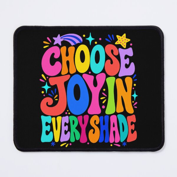 Item preview, Choose Joy In Every Shade - Retro Vibrant Quote & Stars designed and sold by BumbleBloom7.