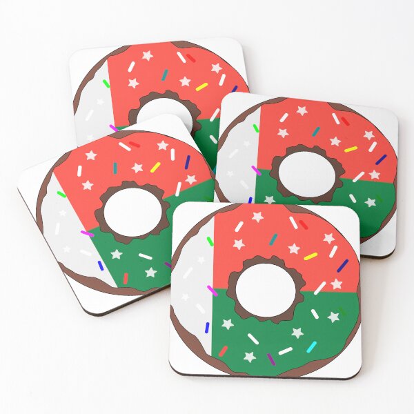 Item preview, Madagascar Flag Donut – Colorful Sprinkles Country Pride designed and sold by TheIconSmith.