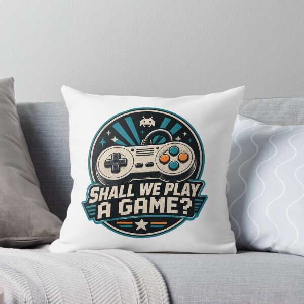 Item preview, Shall We Play A Game Retro Gaming Quote Design designed and sold by tetabrick.
