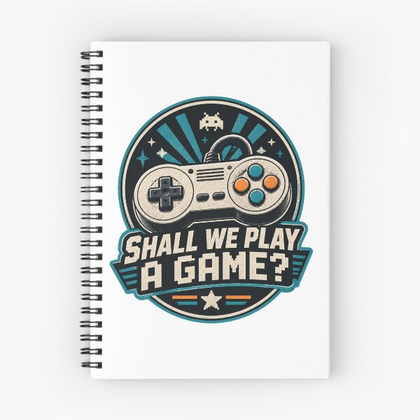 Item preview, Shall We Play A Game Retro Gaming Quote Design designed and sold by tetabrick.