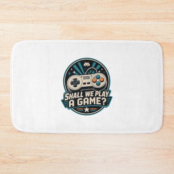 Item preview, Shall We Play A Game Retro Gaming Quote Design designed and sold by tetabrick.