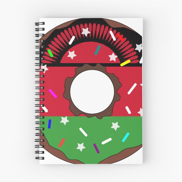 Item preview, Malawi Flag Donut – Colorful Sprinkles Country Pride designed and sold by TheIconSmith.