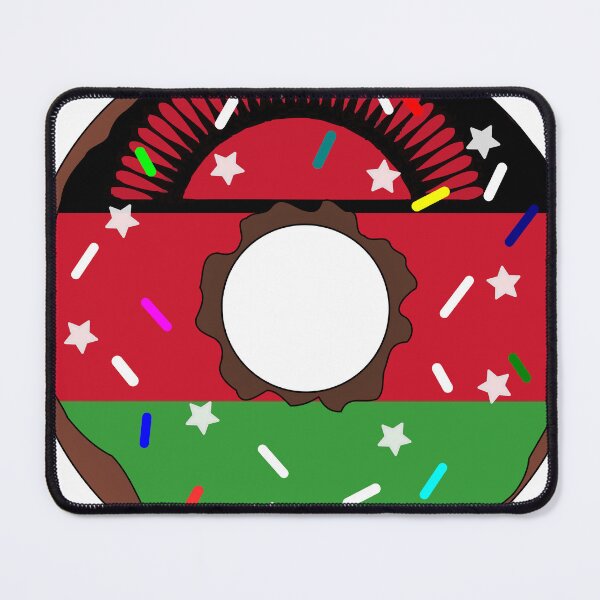 Item preview, Malawi Flag Donut – Colorful Sprinkles Country Pride designed and sold by TheIconSmith.