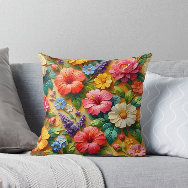 Item preview, Vibrant Multicolor Summer Flowers designed and sold by Sybille-Yates.