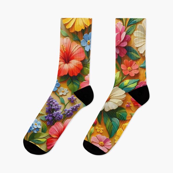 Item preview, Vibrant Multicolor Summer Flowers designed and sold by Sybille-Yates.