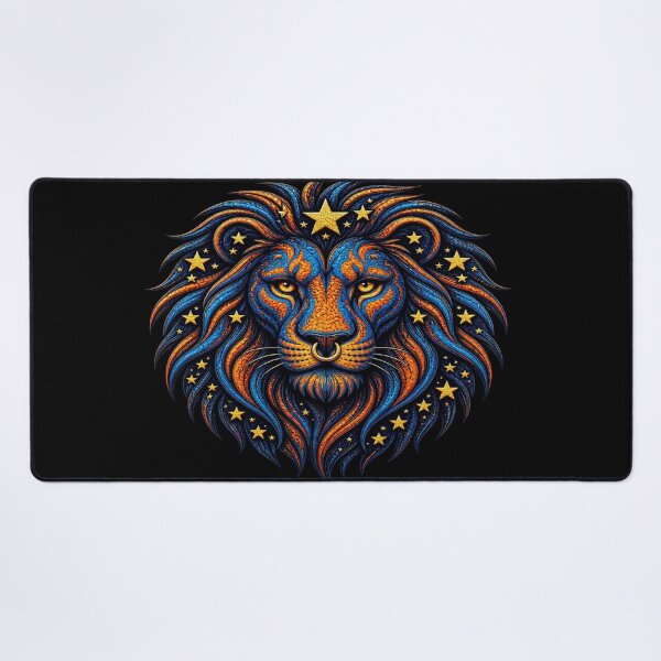 Item preview, Majestic Cosmic Leo - Starry Celestial Lion Art designed and sold by Breezes-of-Ida.