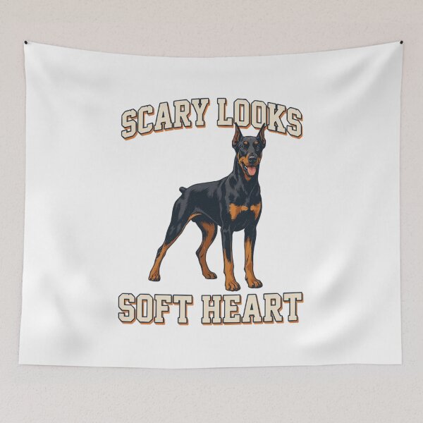 Item preview, Doberman - Funny Dog | Scary Looks Soft Heart designed and sold by No Excuses Supply.