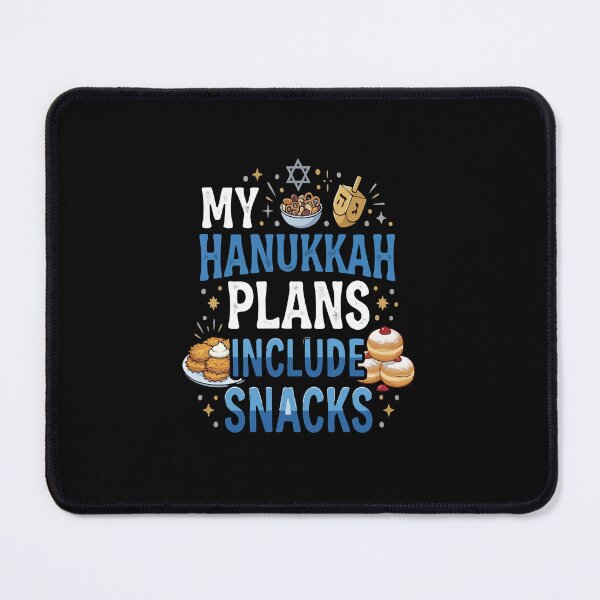 Item preview, My Hanukkah Plans Include Snacks Jewish Celebration Funny Hanukkah designed and sold by AmeliaShirts.