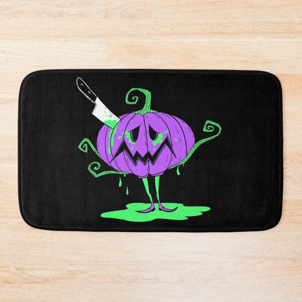 Item preview, Spooky Purple Pumpkin with Knife designed and sold by Luckagrafika.