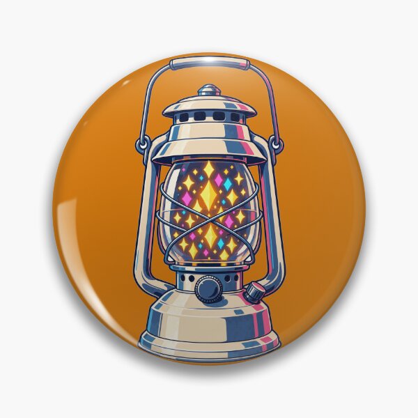 Item preview, Magical Lantern Firefly Glowing Sparkles Vintage Camping Design designed and sold by KungPowUnicorn.