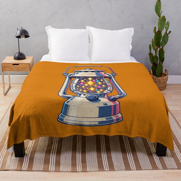 Item preview, Magical Lantern Firefly Glowing Sparkles Vintage Camping Design designed and sold by KungPowUnicorn.