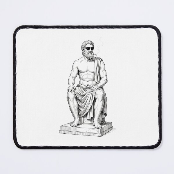Item preview, Zeus with a cigarette designed and sold by MagelliShop.