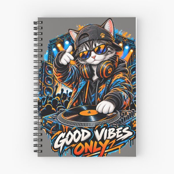 Item preview, Festival Cat DJ Cyberpunk Concert Lover Gift designed and sold by PinnyPxStudio.