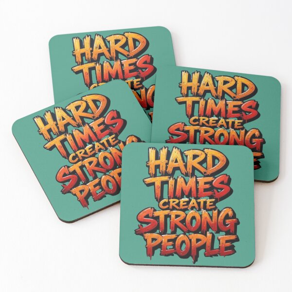 Item preview, Hard Times Create Strong People Typography Art designed and sold by DKSH1234.
