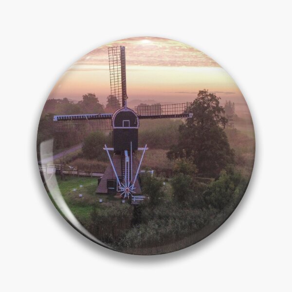 Item preview, Golden Sunrise over Traditional Dutch Windmill designed and sold by ShotsByLau.