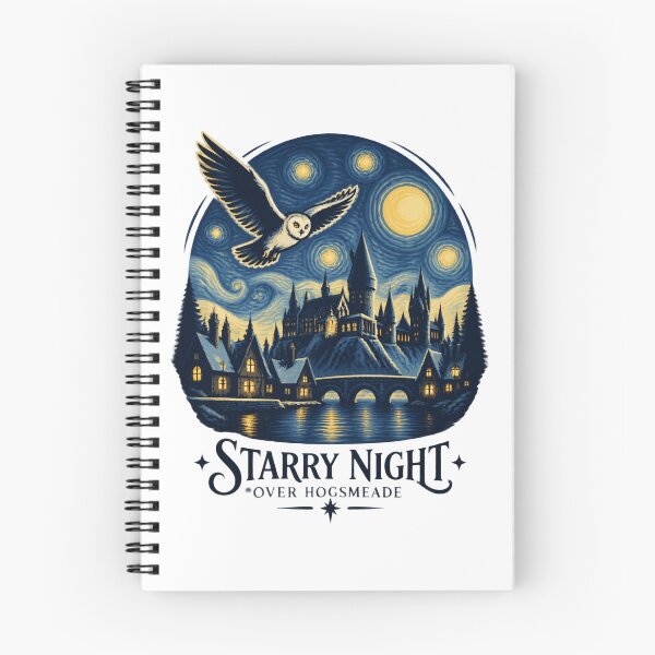 Item preview, Starry Night Over Hogsmeade Magical Village Night Sky Illustration designed and sold by Hassanalnasher.