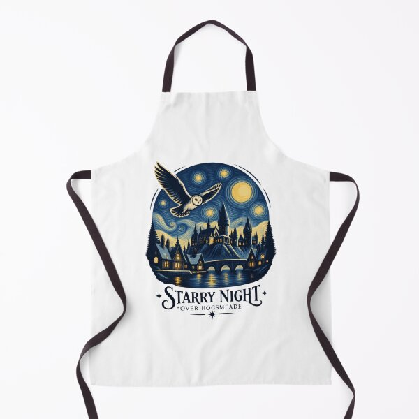 Item preview, Starry Night Over Hogsmeade Magical Village Night Sky Illustration designed and sold by Hassanalnasher.