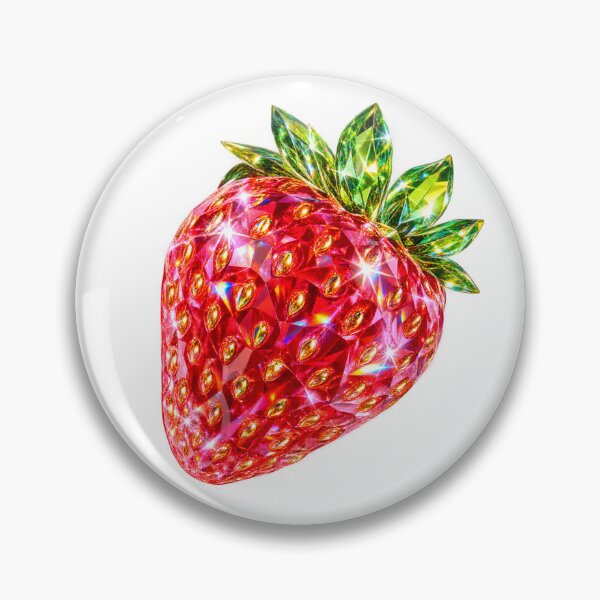 Item preview, Sparkling Ruby Crystal Strawberry designed and sold by BloomOfDesign.