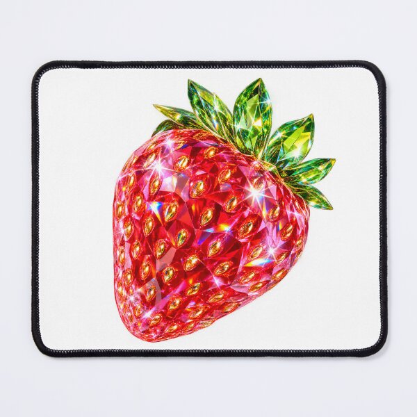 Item preview, Sparkling Ruby Crystal Strawberry designed and sold by BloomOfDesign.