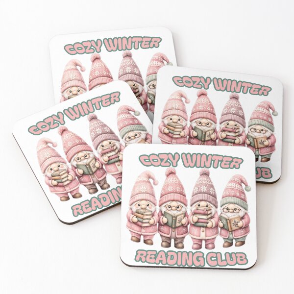 Item preview, Cozy Winter Reading Club Cute Christmas Gnomes designed and sold by CraftyValley.