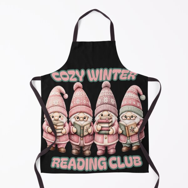 Item preview, Cozy Winter Reading Club Cute Christmas Gnomes designed and sold by CraftyValley.