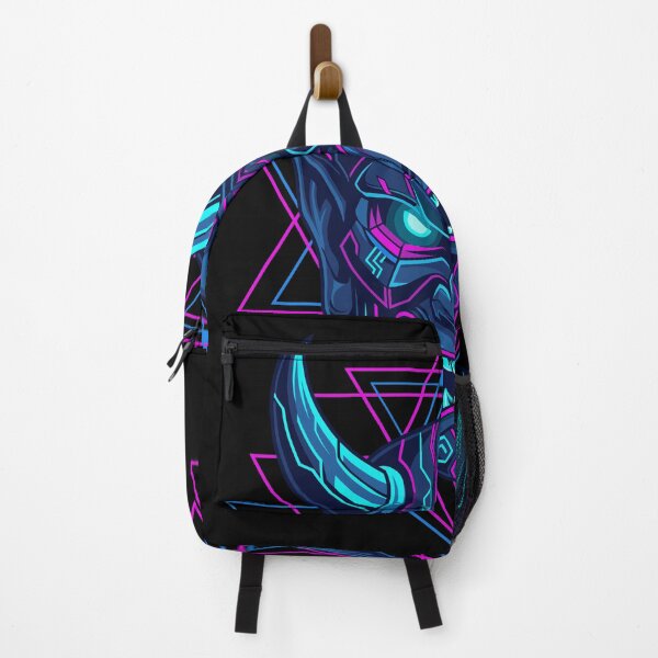Item preview, Neon Cyberpunk Demon Mask Geometric Design designed and sold by Ranpict.