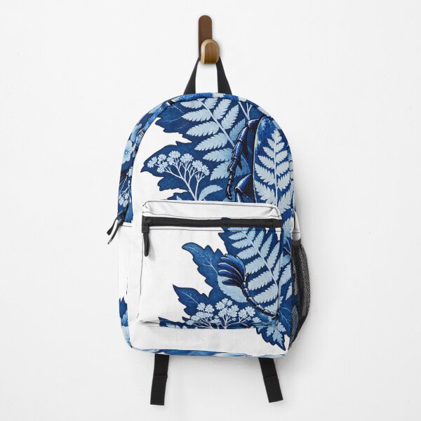 Item preview, Garden Beetle Botanical Cyanotype Art designed and sold by TeNovaStudio.