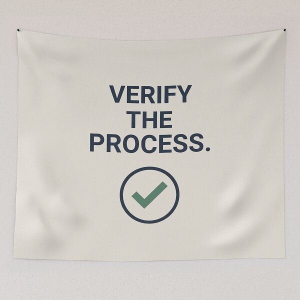 Item preview,  Verify the Process Quality Engineer Manufacturing Design designed and sold by Amr Darwish Graphic designer.