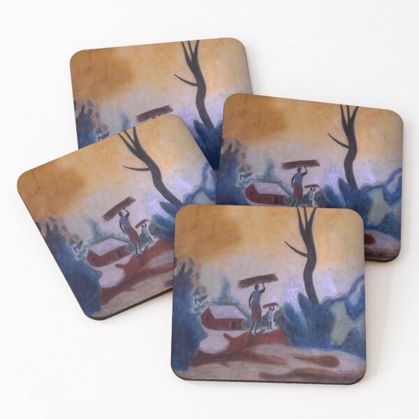 Item preview, Mother and Child Returning from the Farm designed and sold by BlessDuniArtworks.