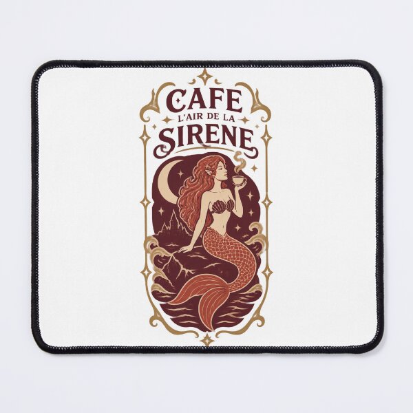 Item preview, Cafe L'air De La Sirene Artistic French Cafe Design designed and sold by Hassanalnasher.