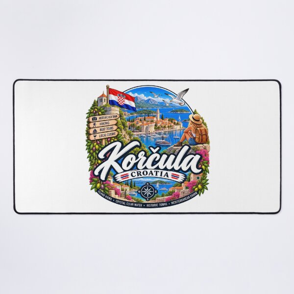 Item preview, Korčula Croatia – Historic Old Town Adriatic Coast & Island Adventures designed and sold by Wandervogel123.