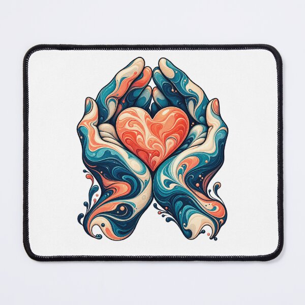 Item preview, Caring Hands Heart Nurse Art designed and sold by TeNovaStudio.