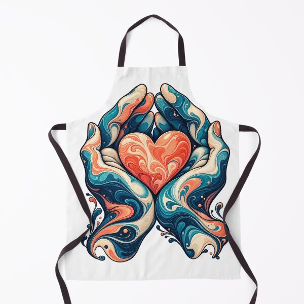 Item preview, Caring Hands Heart Nurse Art designed and sold by TeNovaStudio.