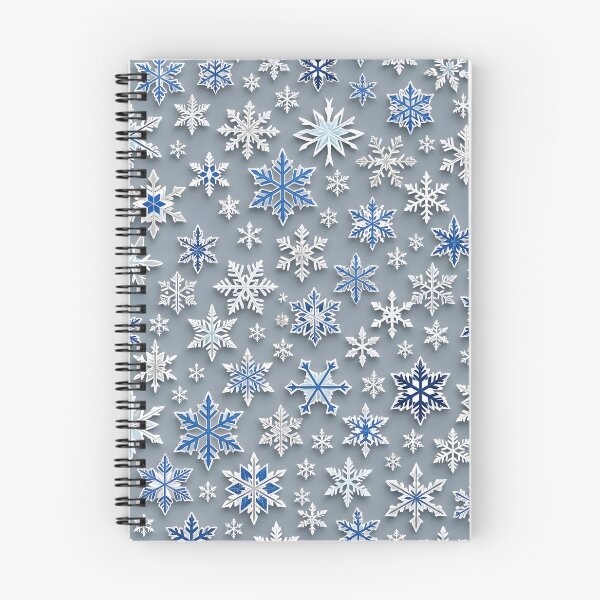 Item preview, Silver White Snowflake Winter Holiday Pattern designed and sold by Sybille-Yates.