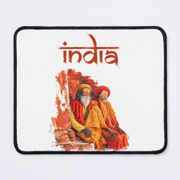 Item preview, India - Saffron Souls | Indian Sadhu Spiritual Travel Illustration designed and sold by IslandWild Co.