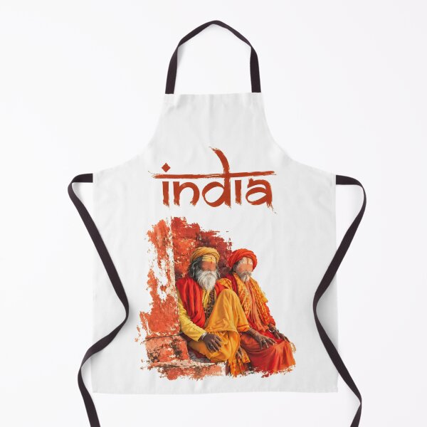 Item preview, India - Saffron Souls | Indian Sadhu Spiritual Travel Illustration designed and sold by IslandWild Co.