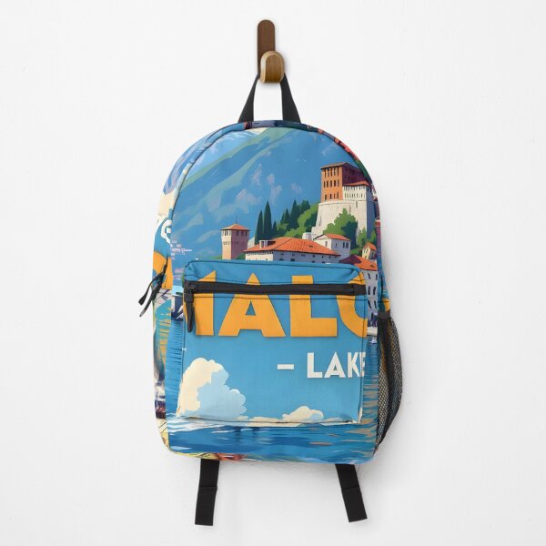 Item preview, Malcesine Lake Garda – Vintage Castle Travel Poster designed and sold by LSVart.