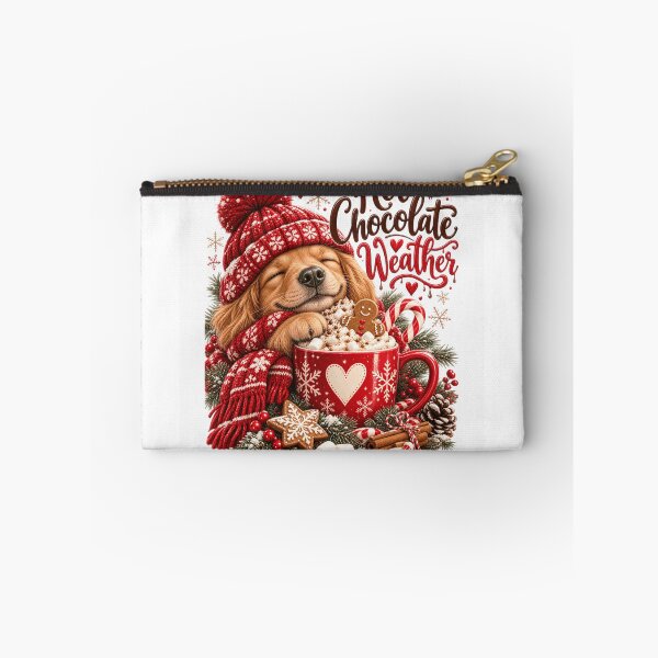 Item preview, Hot Chocolate Weather Golden Retriever Christmas Puppy designed and sold by Gapanaart.