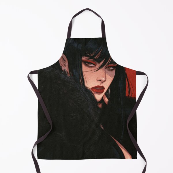 Item preview, Black Fur Coat & Sharp Bangs designed and sold by AxeWave.