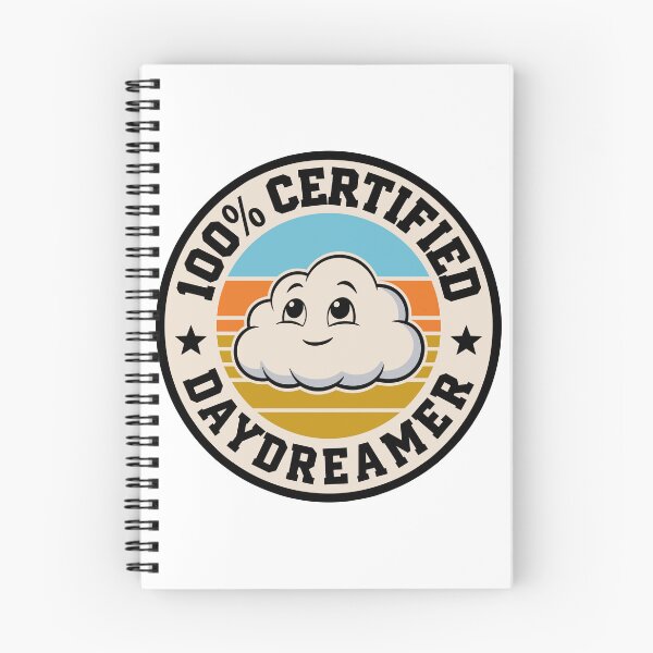Item preview, 100% Certified Daydreamer Funny Cloud Retro Badge Design designed and sold by JPees.